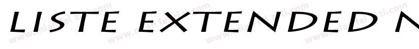 Liste Extended Normal字体转换